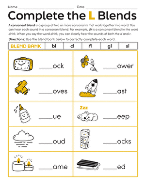 Complete the L Blends