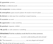 Build Vocabulary: Word Meaning and Spelling #10