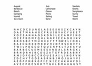 Summer Word Search #2