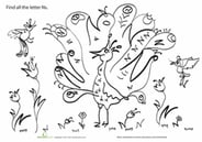 Find the Letters: "N"