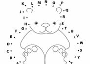 Dot to Dot A to Z: Teddy Bear
