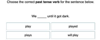 Past Tense Verbs 1