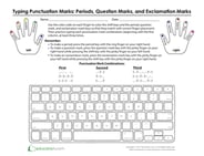 Where Do My Fingers Go? Typing Punctuation