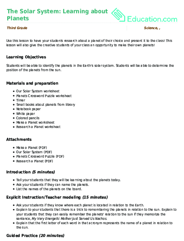 The Solar System: Learning about Planets